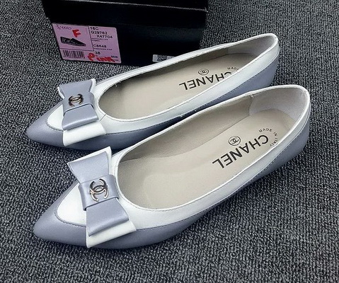 CHANEL Shallow mouth flat shoes Women--139